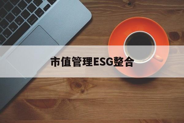 市值管理ESG整合的简单介绍